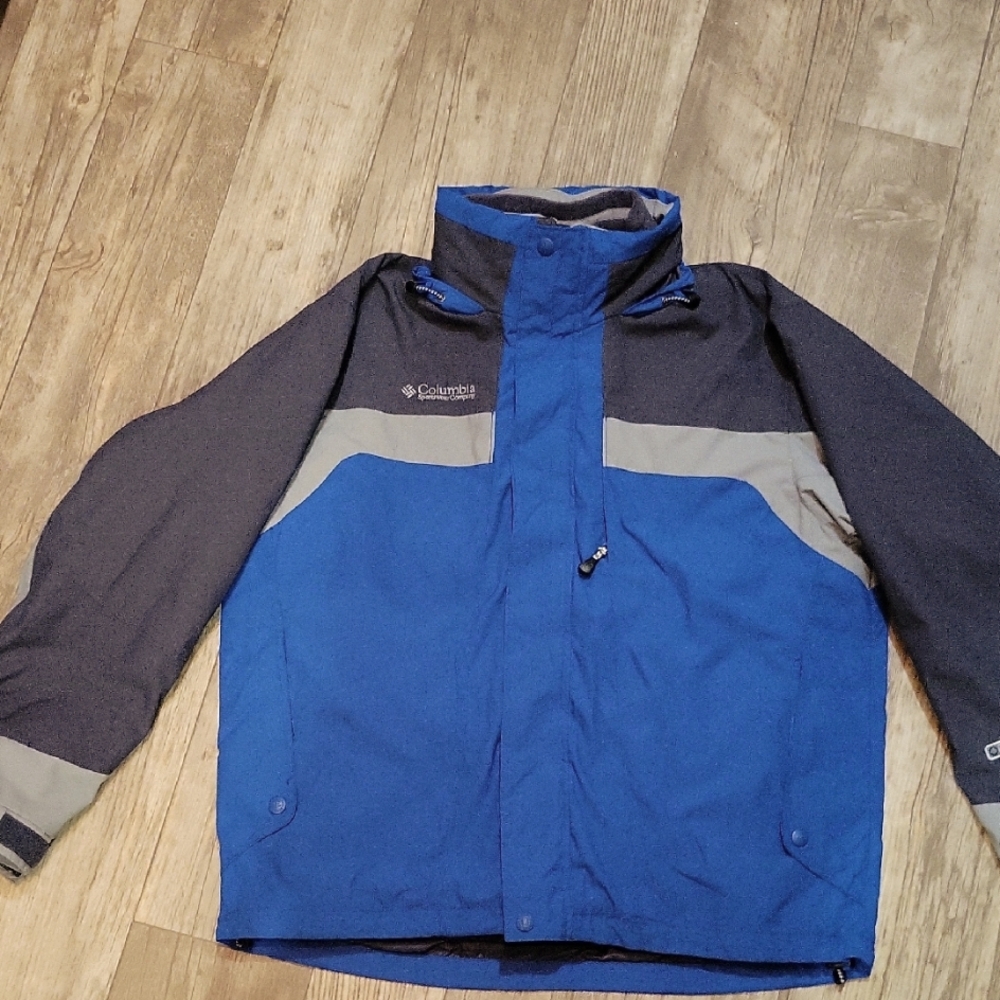 Columbia Men's Blue and Black BUGABOO Jacket With Removeable Fleece Liner